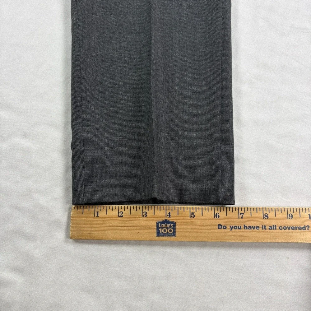 Suitsupply Wool Pants Mens 34x30 Gray Vitale Barberis Canonico Dress Slacks